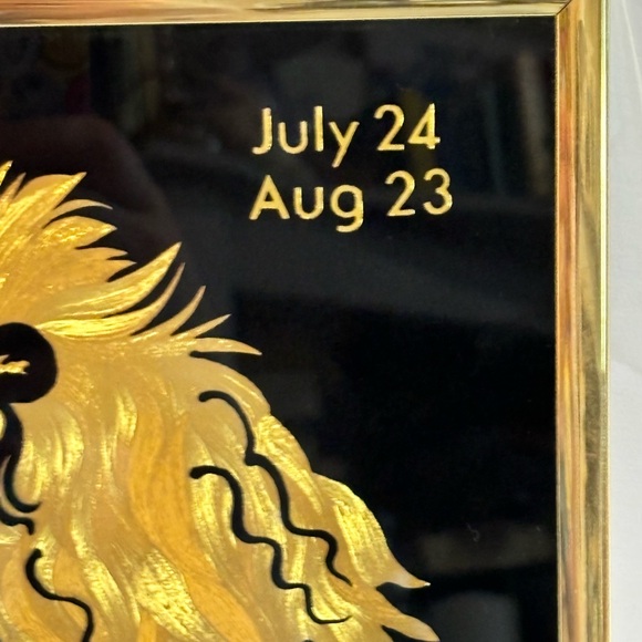 Vintage Leo Zodiac Foil Art Kafka Industries Picture - Picture 2 of 7